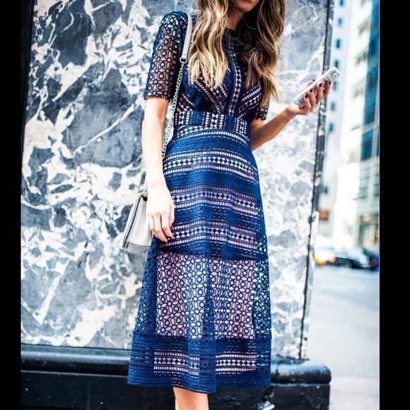 ASOS Premium Occasion Lace Midi Dress Size 6, runs like a true 4. - Picture 2 of 6